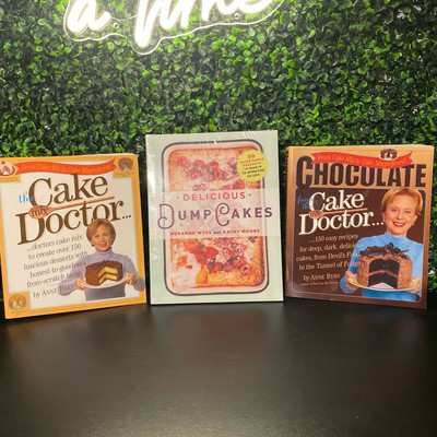 Lot Of 3 Cake Doctor & Delicious Dump Cakes Cookbooks