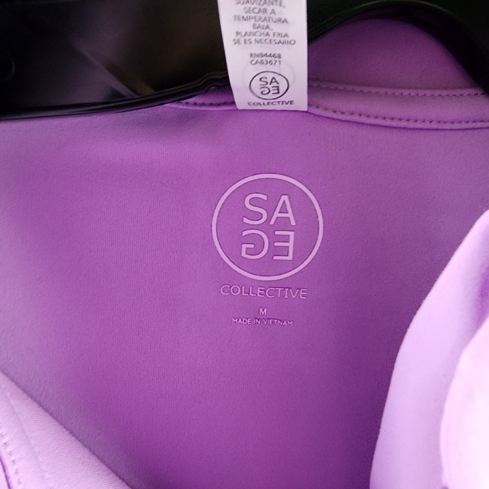 SAGE COLLECTIVE UPF 50+ Flyer Performance Track Jacket Women M Lilac Zip Closure - Picture 6 of 14