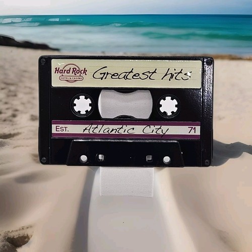 Hard Rock Atlantic City Music Cassette Tape Bottle Opener Magnet