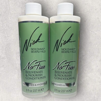 2 x Nick Chavez Beverly Hills NO FUSS Rejuvenate & Nourish Conditioner 8oz EA