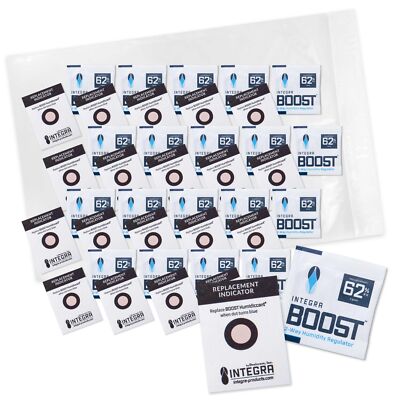 Integra Boost RH 2-Way Humidity Control, 62 Percent, 4 Gram (Pack of 20)