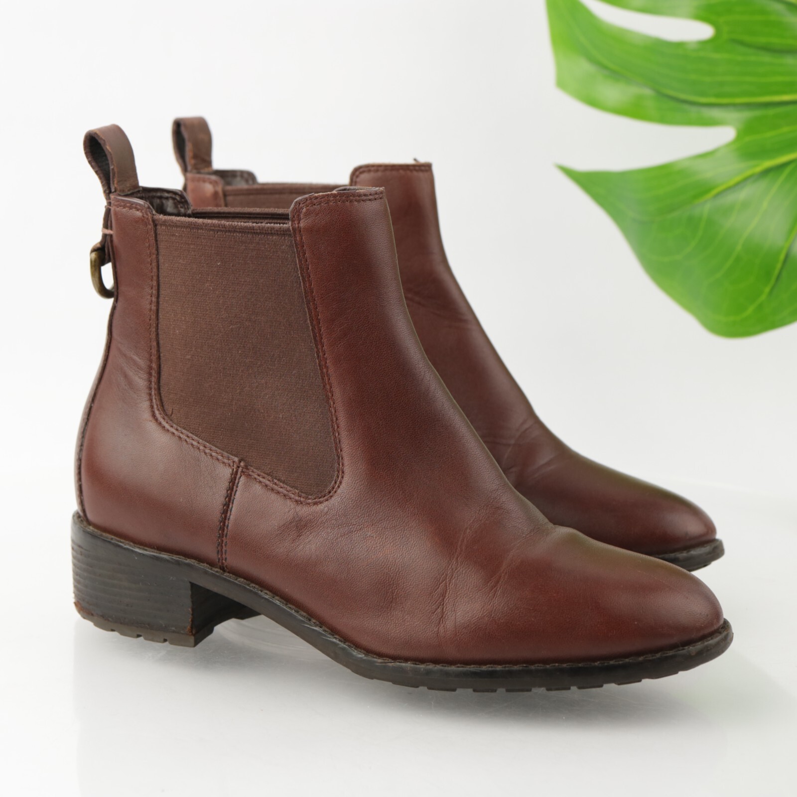 Cole Haan Women's Newburg Boots Size 6 Waterproof Nrown Leather Pull On  Shoe | eBay