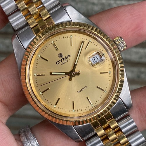 ＣＹＭＡ／SWISS・QUARTZ Cyma santos Quartz movement Swiss made Good condition Size