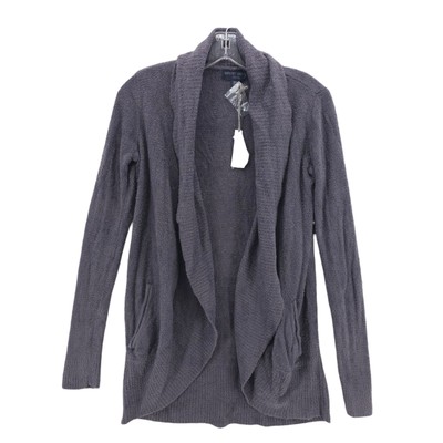 NEW BAREFOOT DREAMS CozyChic Lite Circle Cardigan Style 452 Gray Plush Size XS/S