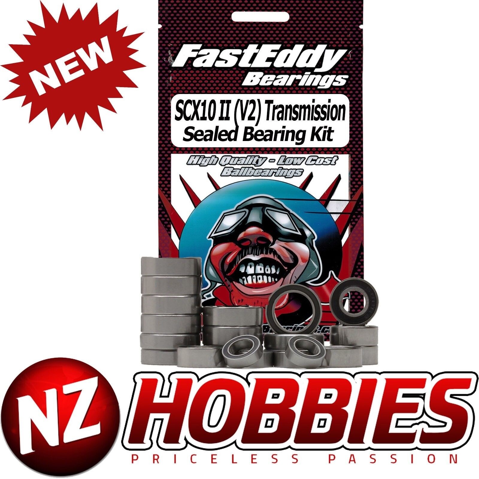 Fast Eddy Axial SCX10 II (V2) Transmission Sealed Bearing Kit
