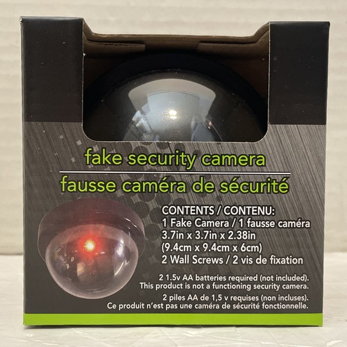 e-Circuit Fake Security Camera*Battery Operated*Wall/Ceiling Mountable*314188