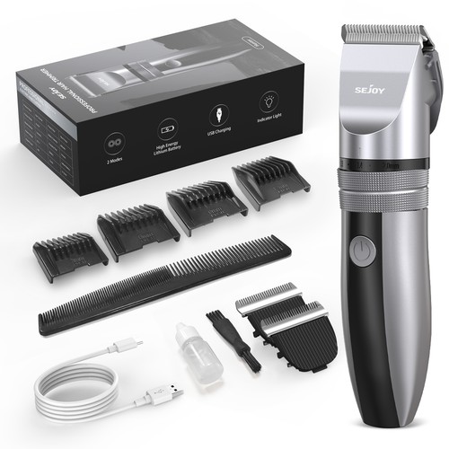 SEJOY Professional Hair Clippers Cordless Barber Trimmer Beard Cutting Machine