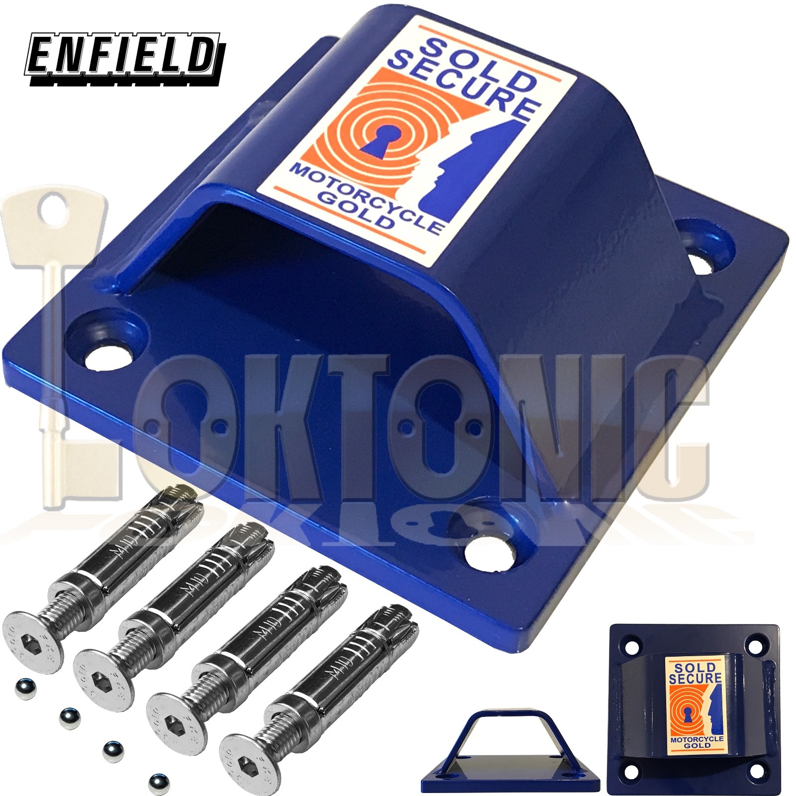 sold secure motorcycle gold