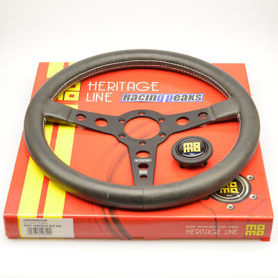 momo prototipo 32π Momo 320mm Prototipo Steering Wheel - Black Spoke - JHPUSA