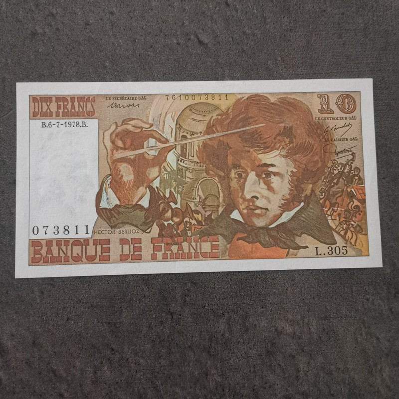 Billet Circule 10 Francs Berlioz 6 7 1978 L 305 France / Banknote