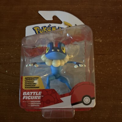 Pokemon Articulated 3.75'' Battle Figure Frogadier Brand New