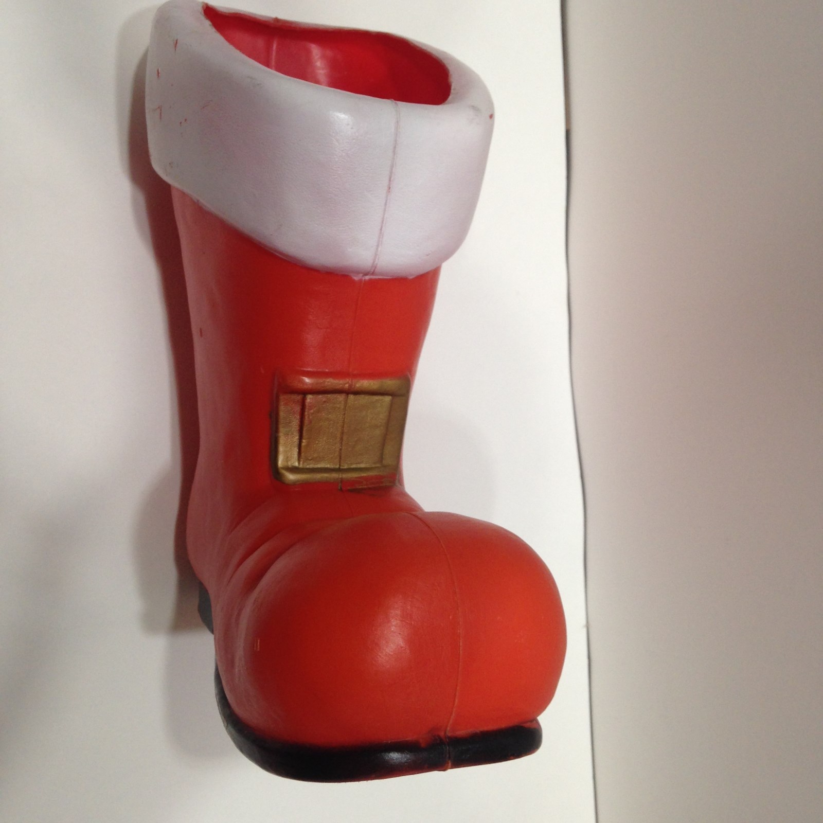 Vintage Blow Mold Large Santa Christmas Boot 1993 Don Featherstone