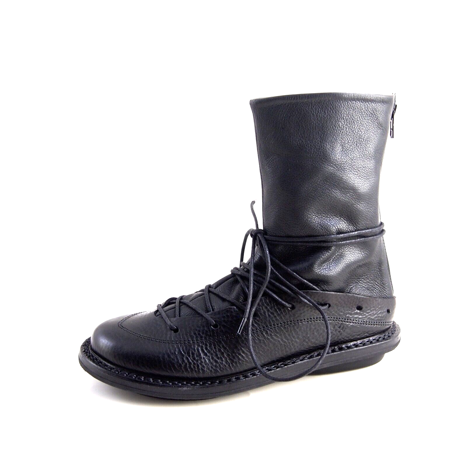 Trippen Zeus F Boots Black Leather Women Size US 7 EU 38 | eBay