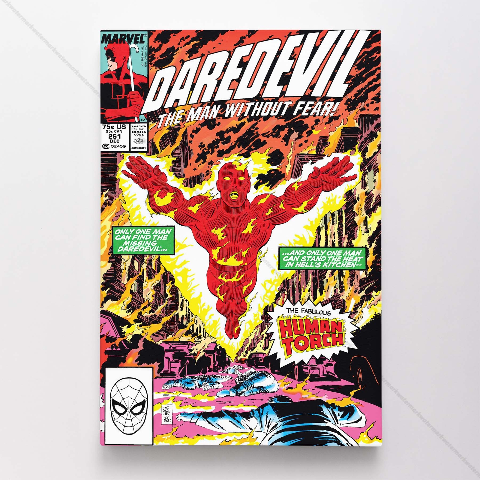 Daredevil Poster Canvas Vol 1 #261 Comic Book Art Print