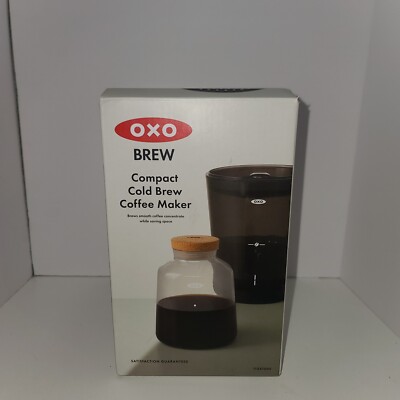 NEW OXO Brew Compact Cold Brew Coffee Maker Black 2 Cups
