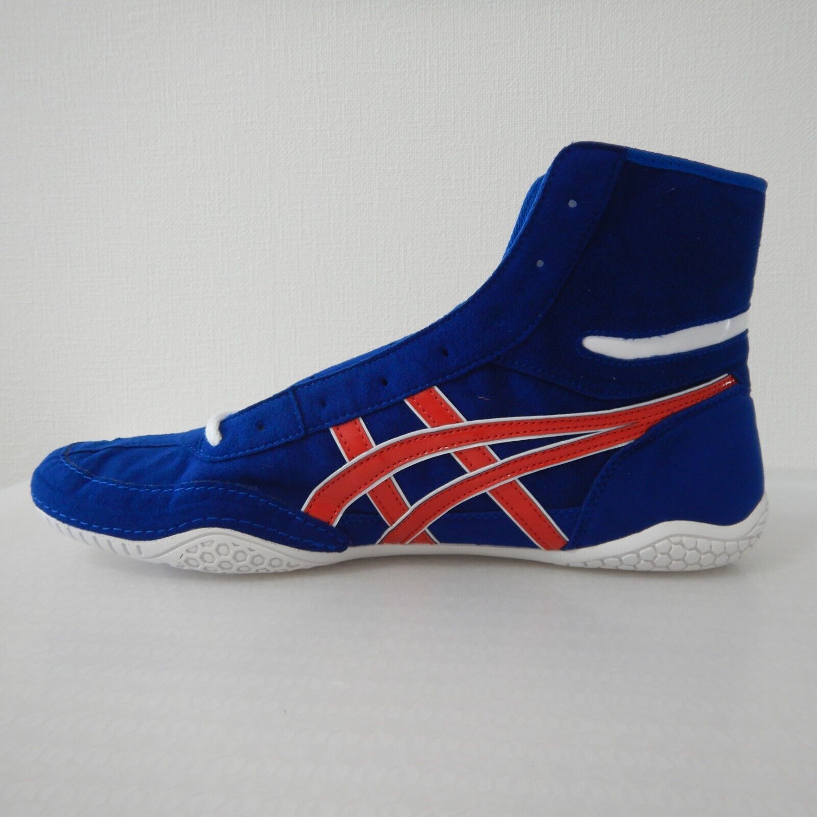 Pre-owned Asics Wrestling Shoes 2023 1083a001 Ex-eo Twr900 Blue X Red X White With Box