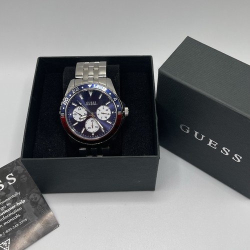 GUESS 青 白 ウォッチ 2点セット GUESS 青 白 ウォッチ 2点セット GUESS 青 白 ウォッチ 2点セット