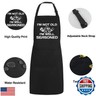 Oxpaynop Funny Aprons for Men with Pockets, Mens Aprons for Grilling BBQ, Birthday Gift for Dad from Daughter, Cooking Gifts for Chef Husband Fathers Day