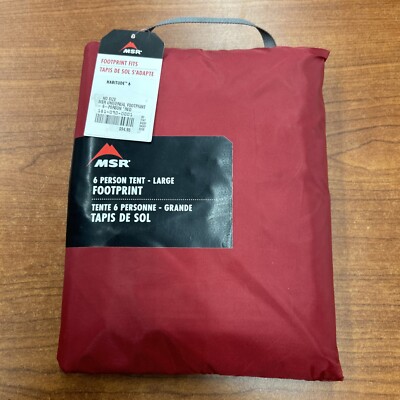 MSR Universal Footprint 6 Person Large Red Brand New With Tags Free Shipping