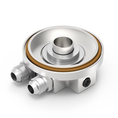 BEVINSEE For BMW E36 M3 E34 M50 S50 S52 S54 Engine Oil Cooler Adapter - Black