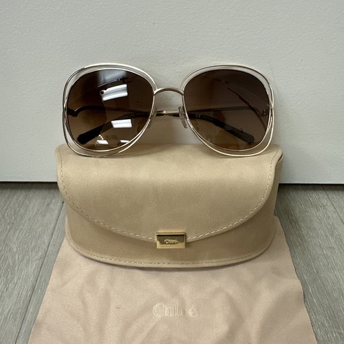 サングラス CHLOE Woman Sunglasses Rose Gold CH0281S 004 Chloe CH0281S 004 - Gold Sunglasses for Woman | LookerOnline