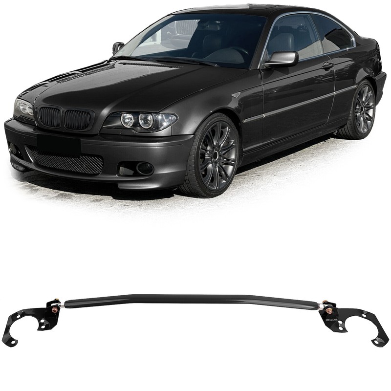 Alu Domstrebe Schwarz Verstellbar FÃ¼R Bmw E46 6 Zyl 320i 323i 325i 328i 330i