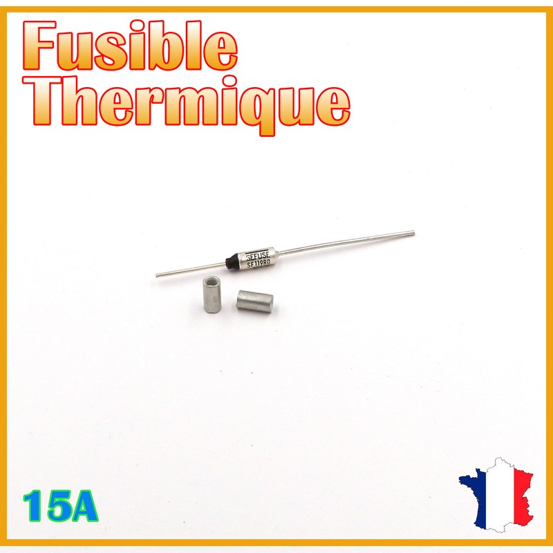 Fusible Thermique 192Â°C - 15a/250v Ac & Bague De Sertissage