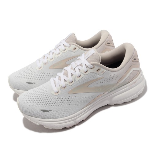 

Женские шоссейные кроссовки Brooks Ghost 15 White Crystal Grey Glass 1203801B-189, Белый, Ghost 15