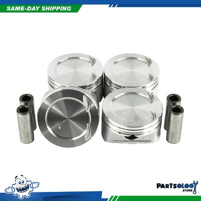 DNJ P180 Standard size Complete Piston Set For 08-17 Mitsubishi 2.4L DOHC