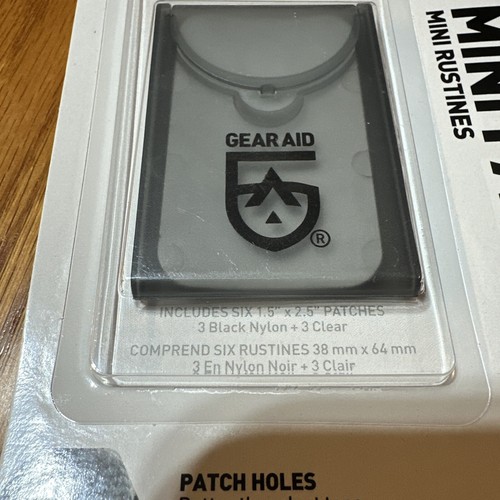 Gear Aid Tenacious Tape Mini Patches Repair Contains 3 black Nylon 3 Clear 10760