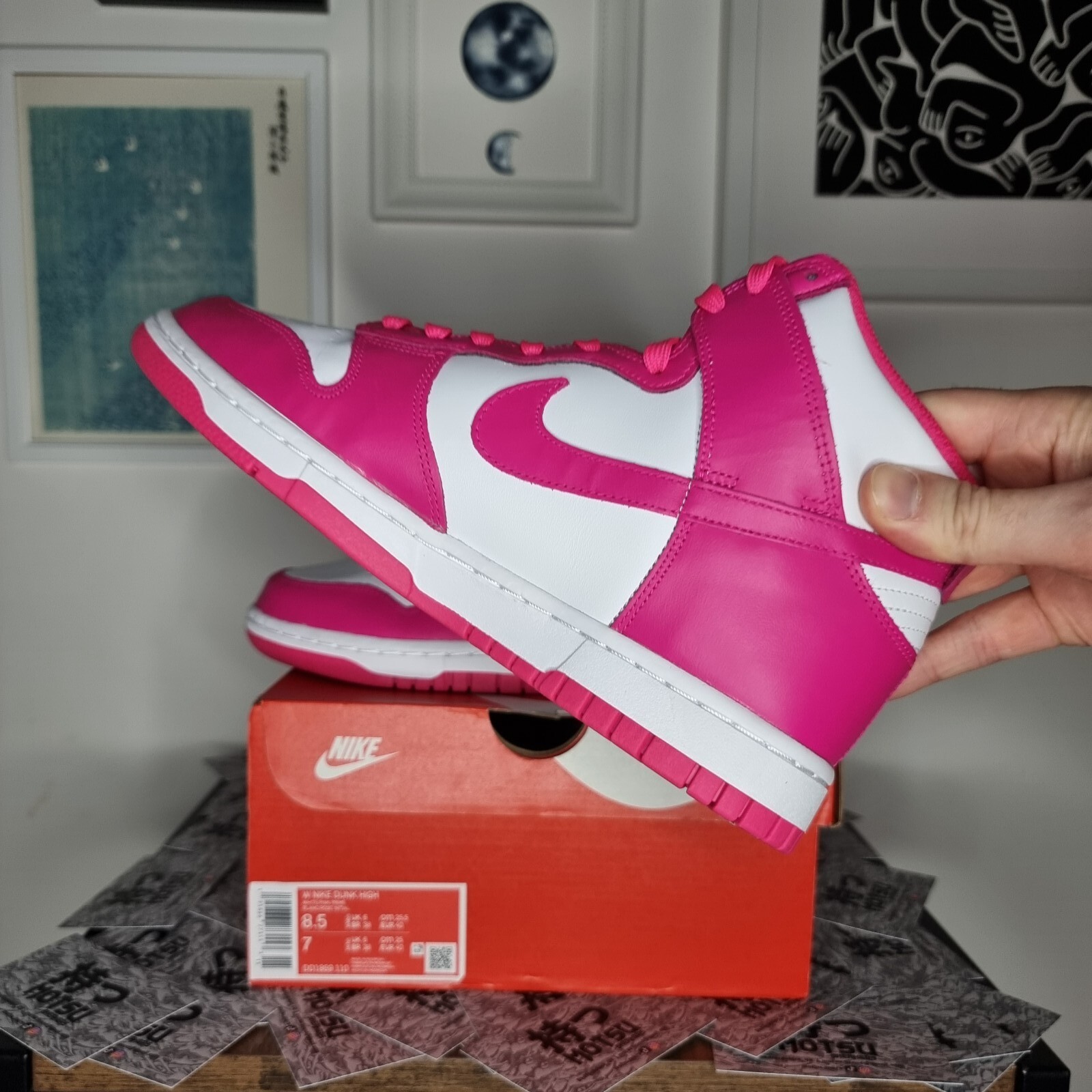 Nike Dunk High Wmns 'Pink Prime' — Kick Game