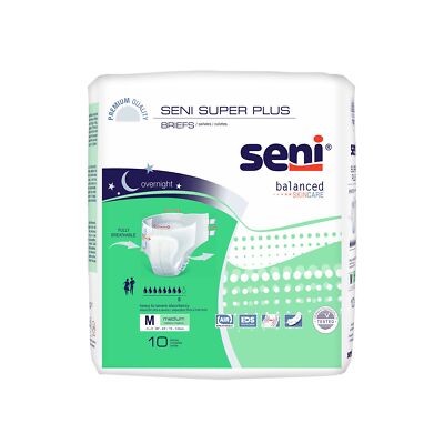 Seni Incontinence Brief Breathable / Overnight S-ME10-BP1 Heavy to Severe 20 Ct