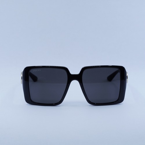 Pre-owned Gucci Gg1692s 001 Black/grey 54-18-135 Sunglasses Authentic In Gray