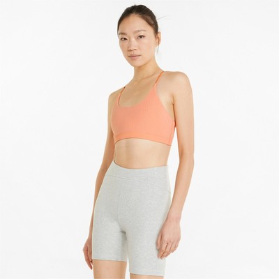 

Женский спортивный бюстгальтер Puma Exhale Ribbed Size  Casual 521472-28, Розовый
