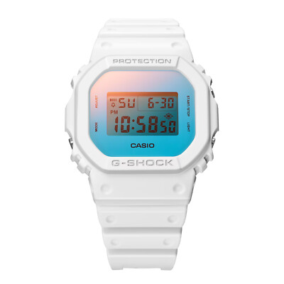 BRAND NEW Casio G-Shock Beach Time Lapse White Digital Watch DW-5600TL-7