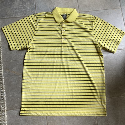 Page & Tuttle Cool Swing, Men s Lg SS Collared 3 Button Panel Golf Shirt Striped