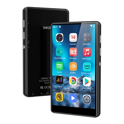 80GB Mp3 & Mp4 Music Player Bluetooth and WiFi w/ 4'' Touch Screen M503 Pro Black