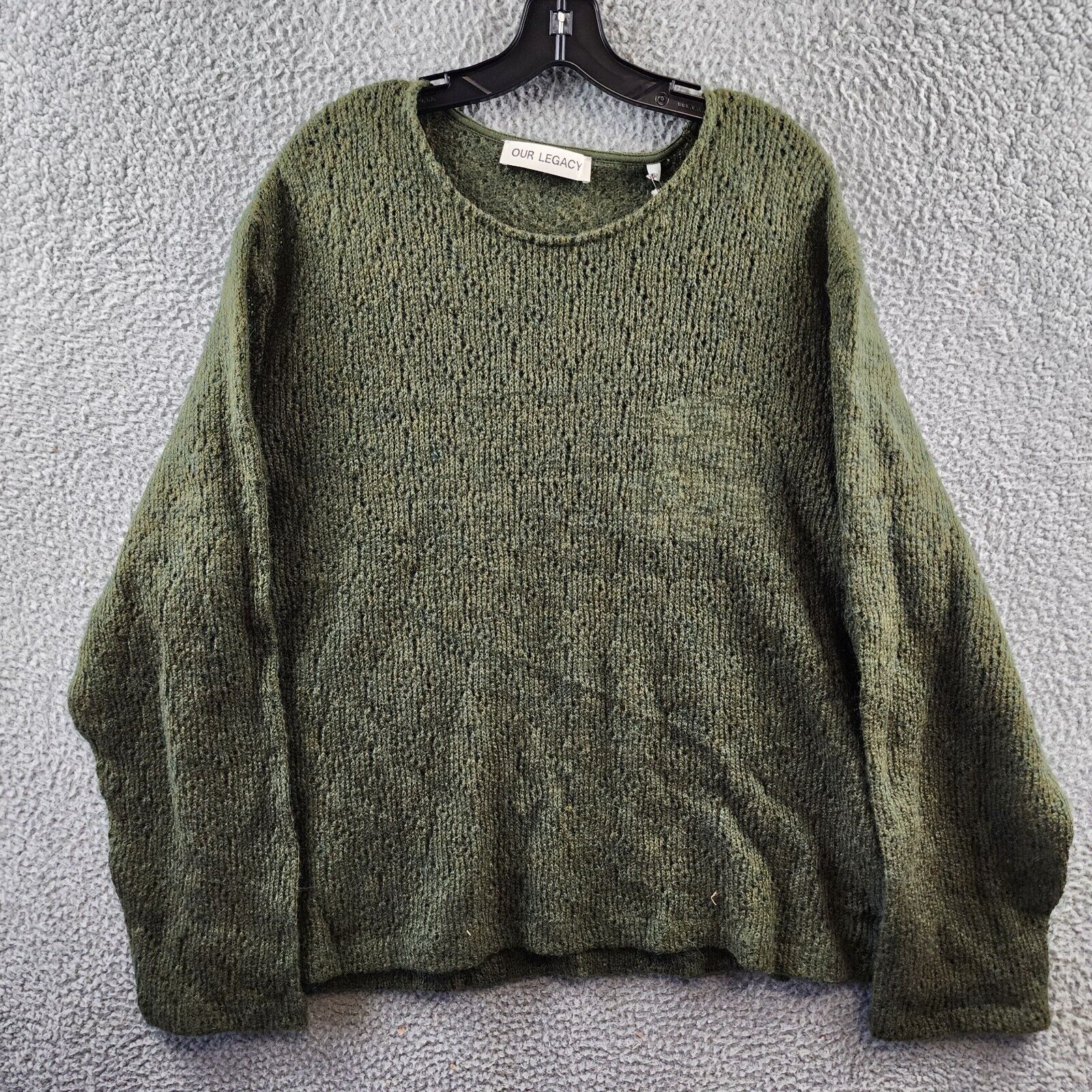 トップス Our Legacy Double Lock Sweater OUR LEGACY: Black Double Lock Long Sleeve Sweater | SSENSE