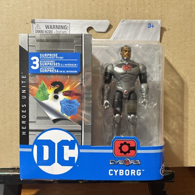 DC Heroes Unite Cyborg 3 Surprise Accessories Black/Silver Spin Master 2021