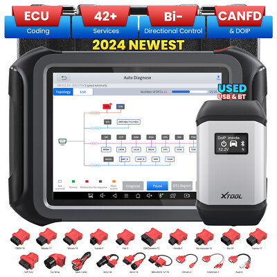 XTOOL Used D9 Auto All System Diagnostic IMM0 P-rogramming Bidirectional Control