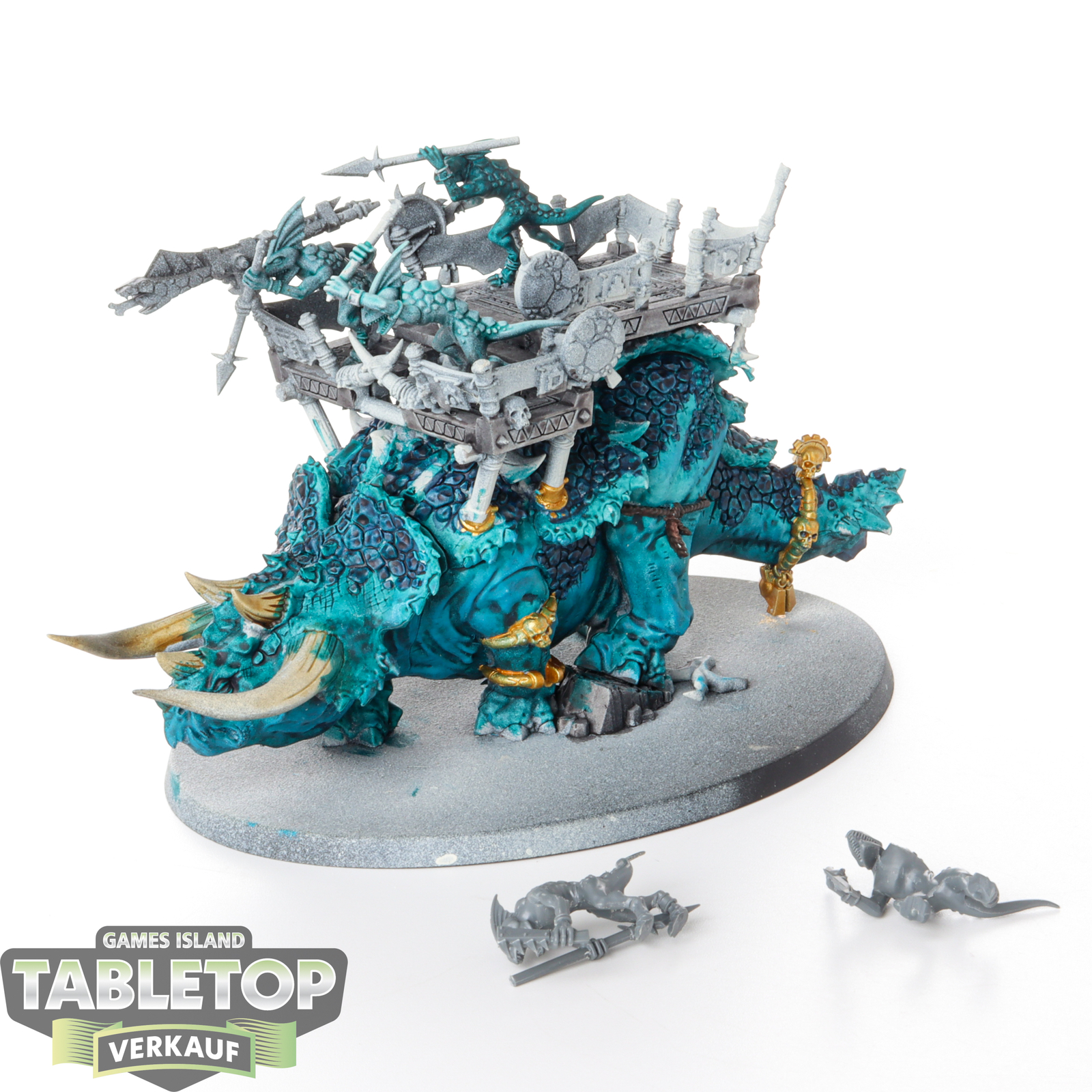 Seraphon - Stegadon - teilweise bemalt