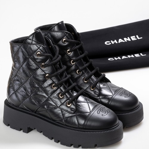 CHANEL BOTTINES ブーツ 0C857 ブラック 37 24cm CHANEL BOTTINES ブーツ 0C857 ブラック 37 24cm