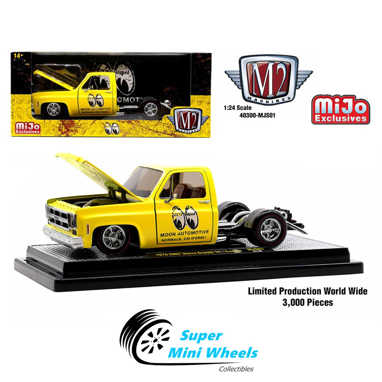 M2 Machines 1:24 1976 GMC Sierra Grande 15 Mooneyes Custom