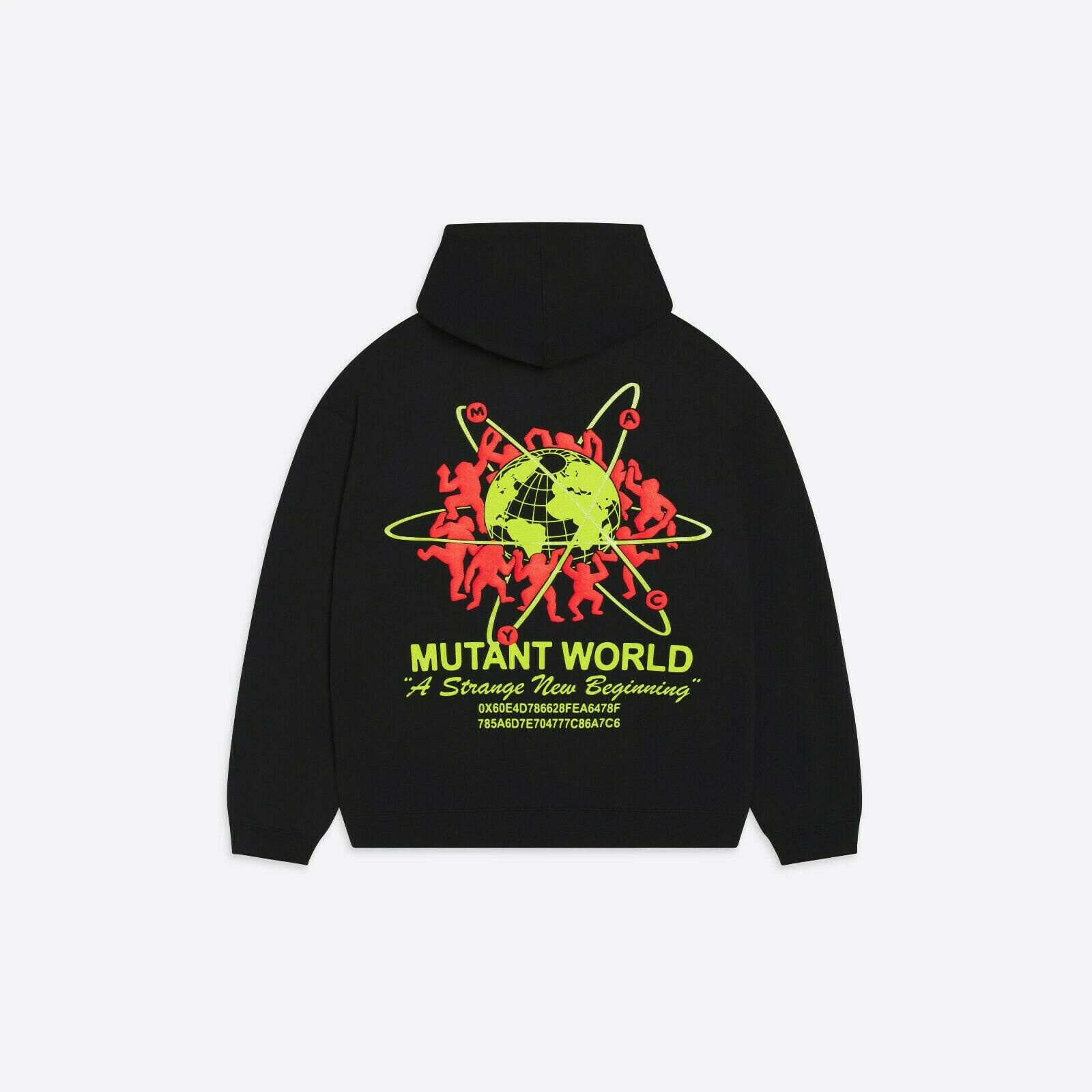 Pre-owned Mayc Xl  Mutant Ape Yacht Club Hoodie By Bayc - Mutant World X-large In Black
