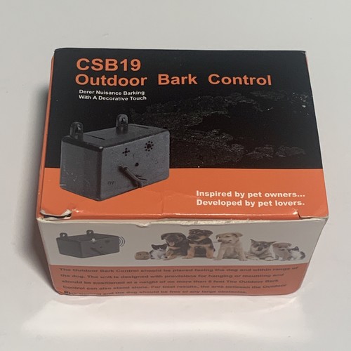 Outdoor Dog Bark Control Ultrasonic Sound 50' Range Model CSB19 Brand