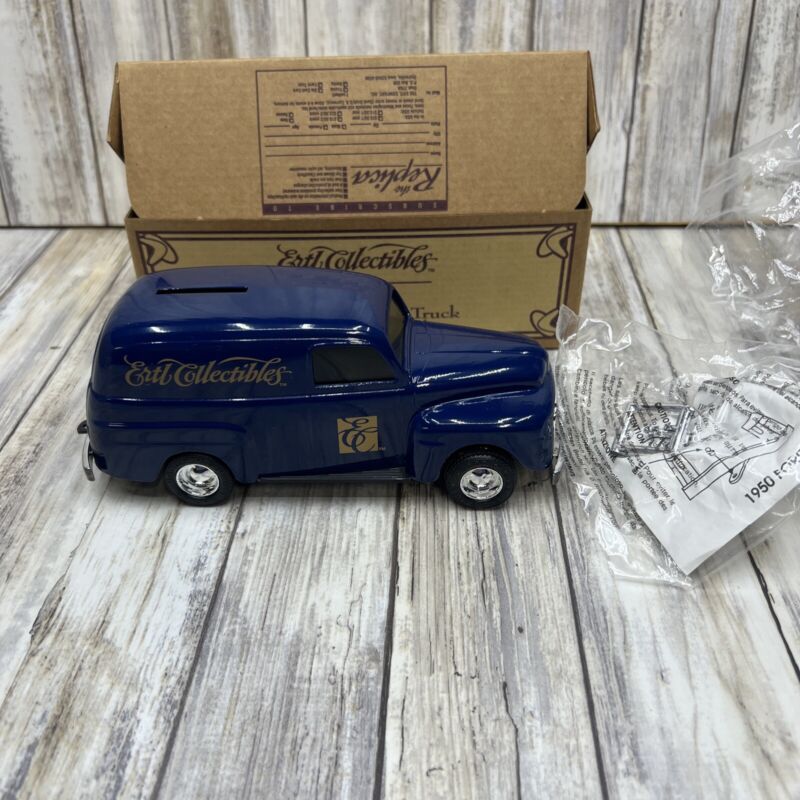 ERTL 1995 Collectible Die-Cast 1950 Ford Panel Truck  Bank-New