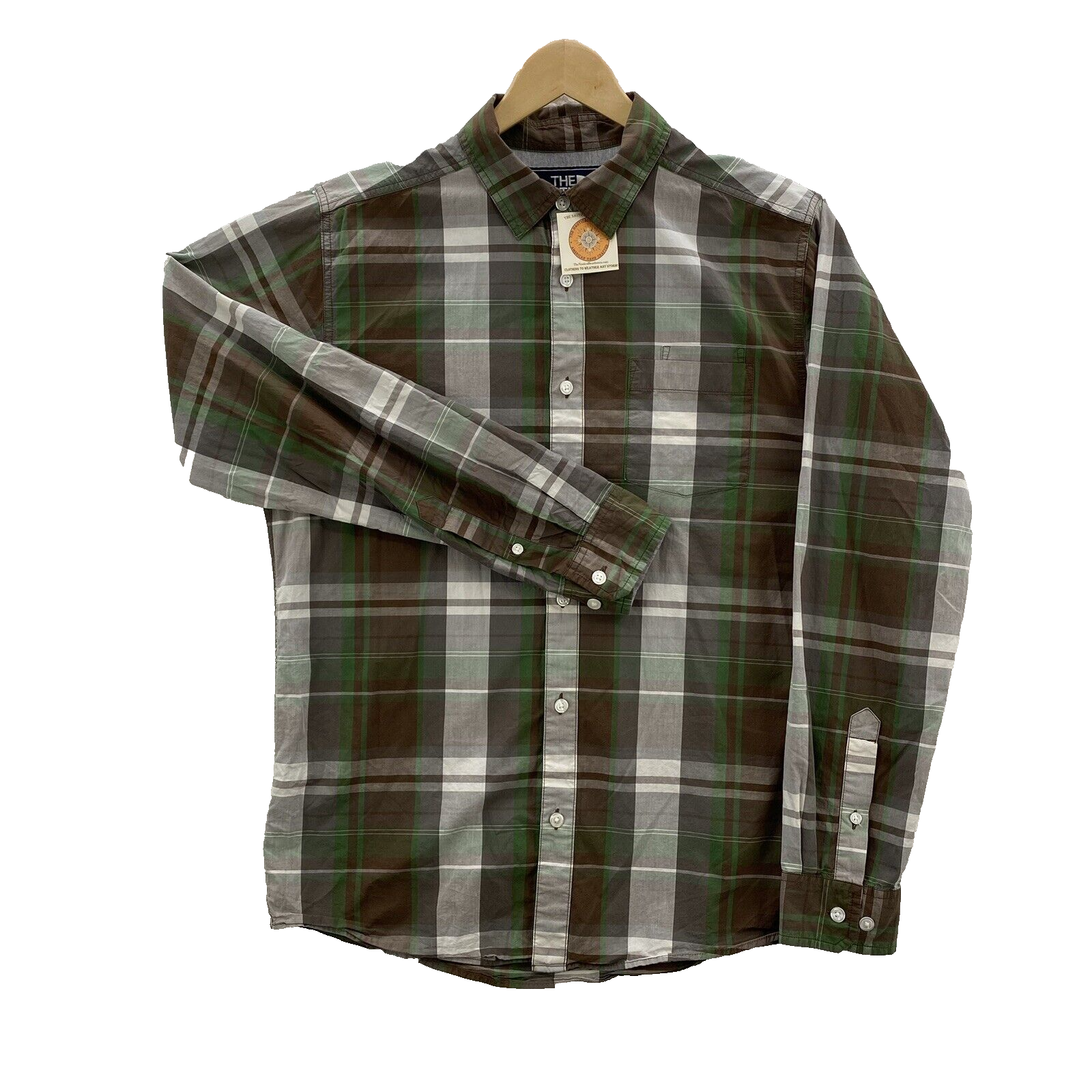 The North Face Shirt Mens Medium Multicolor Hiking Preppy Plaid Outdoor Wear