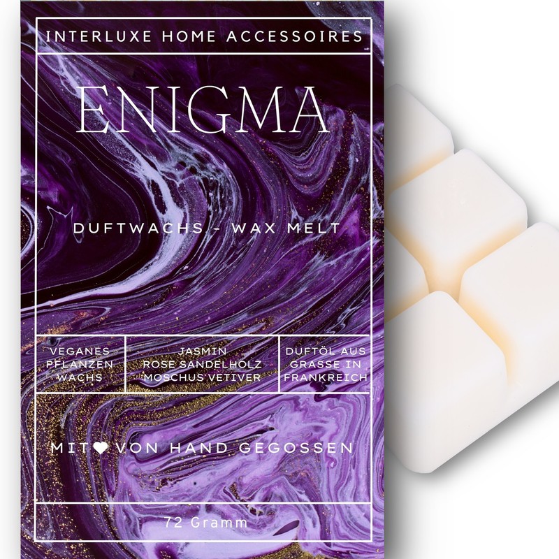 Interluxe Duftwachs - Enigma Duft Raumduft Duftendes Wachs Duftmelt