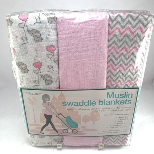 S Pink Gray Elephants Nip Wear