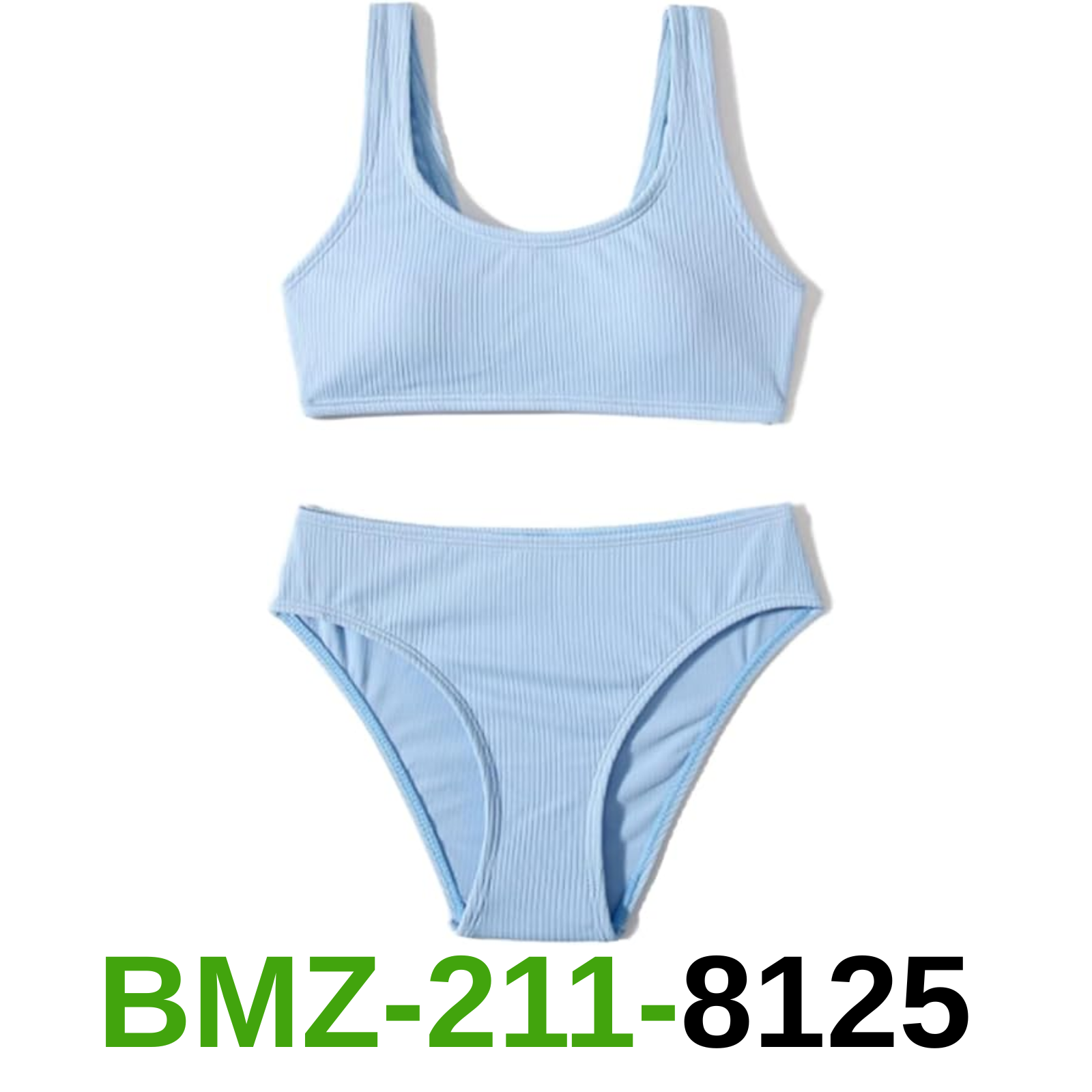MIENOE Teen Girls' Swimsuits Two-Piece Swimsuit Sport Wrap Around Bikini, 8-10Y